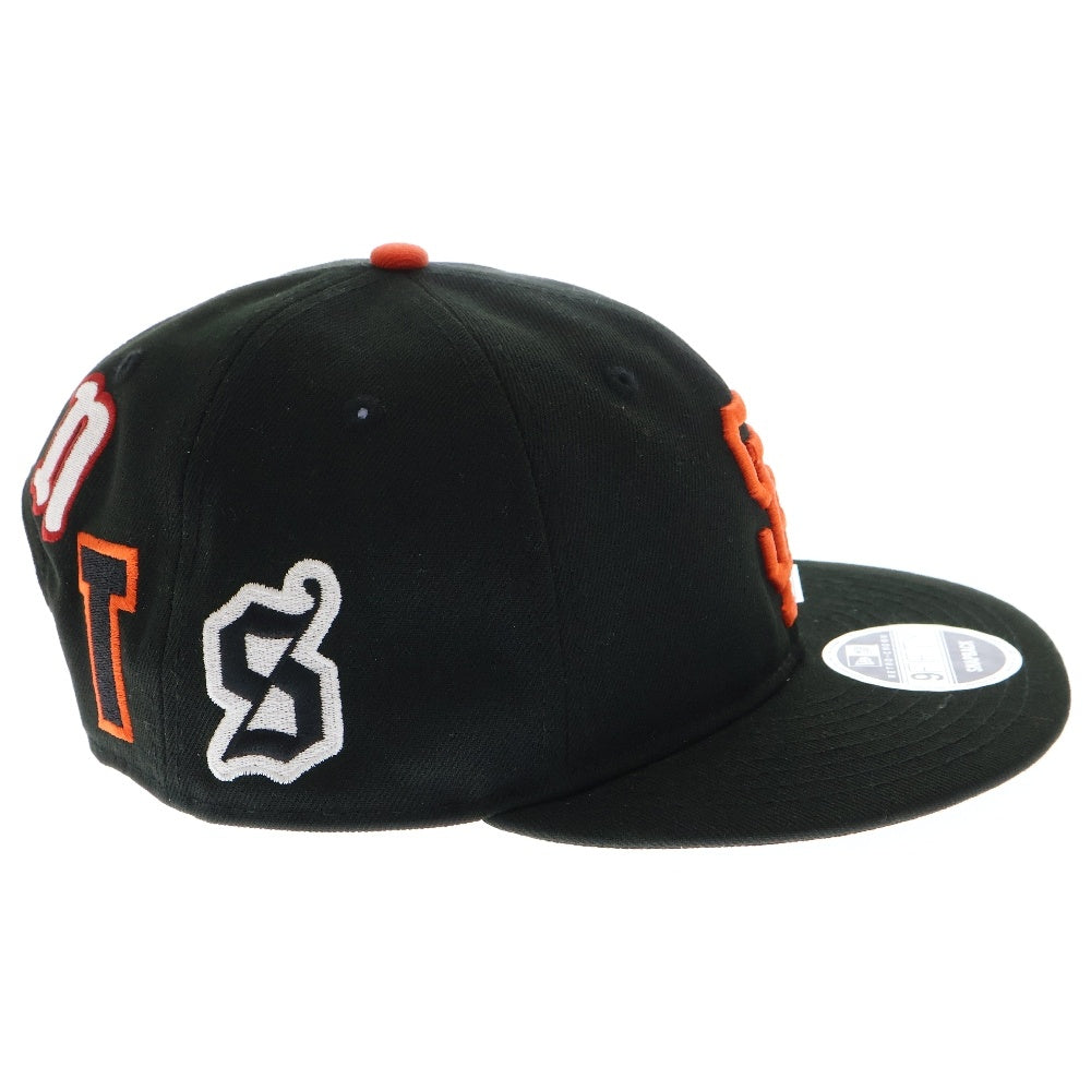 SAINT MICHAEL(セントマイケル) 25SS ×NEW ERA ×MLB GIANTS SNAPBACK ジャイアンツ スナップバック ワッペンロゴ キャップ 帽子 ブラック 14532342