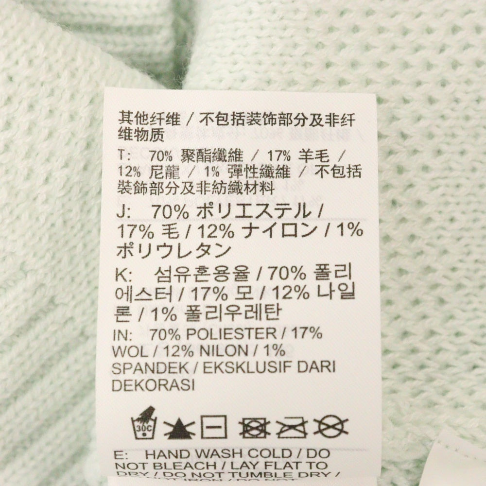 NIKE(ナイキ) 23AW ×J BALVIN ウール混 カーディガン ミントグリーン FJ6145-394