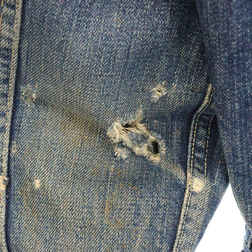 Levi's(リーバイス) 50S VINTAGE 507XX 2nd ボタン裏 17 BIGE 片面タブ 紙パッチ セカンド デニム トラッカージャケット インディゴ