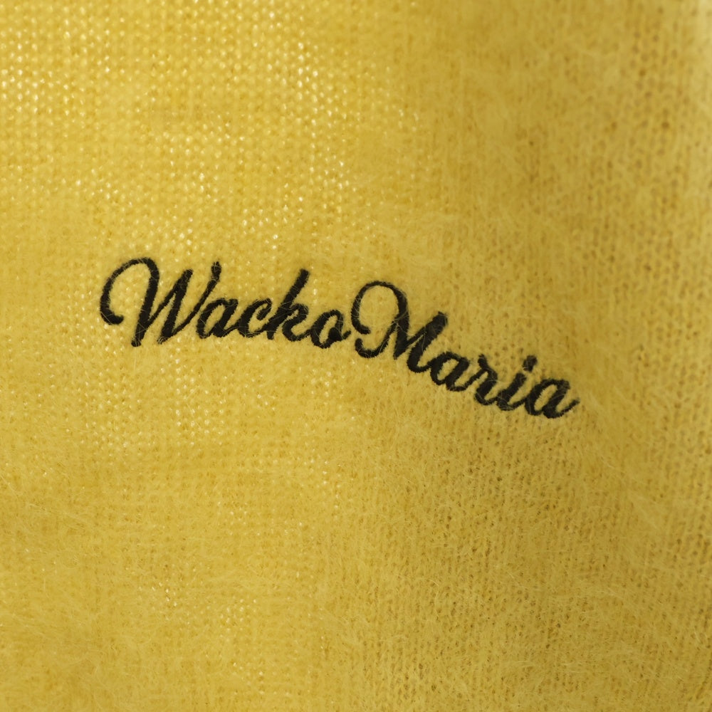 WACKO MARIA(ワコマリア) 23AW MOHAIR KNIT CARDIGAN モヘアニットカーディガン イエロー 23FW-WMK-KN08