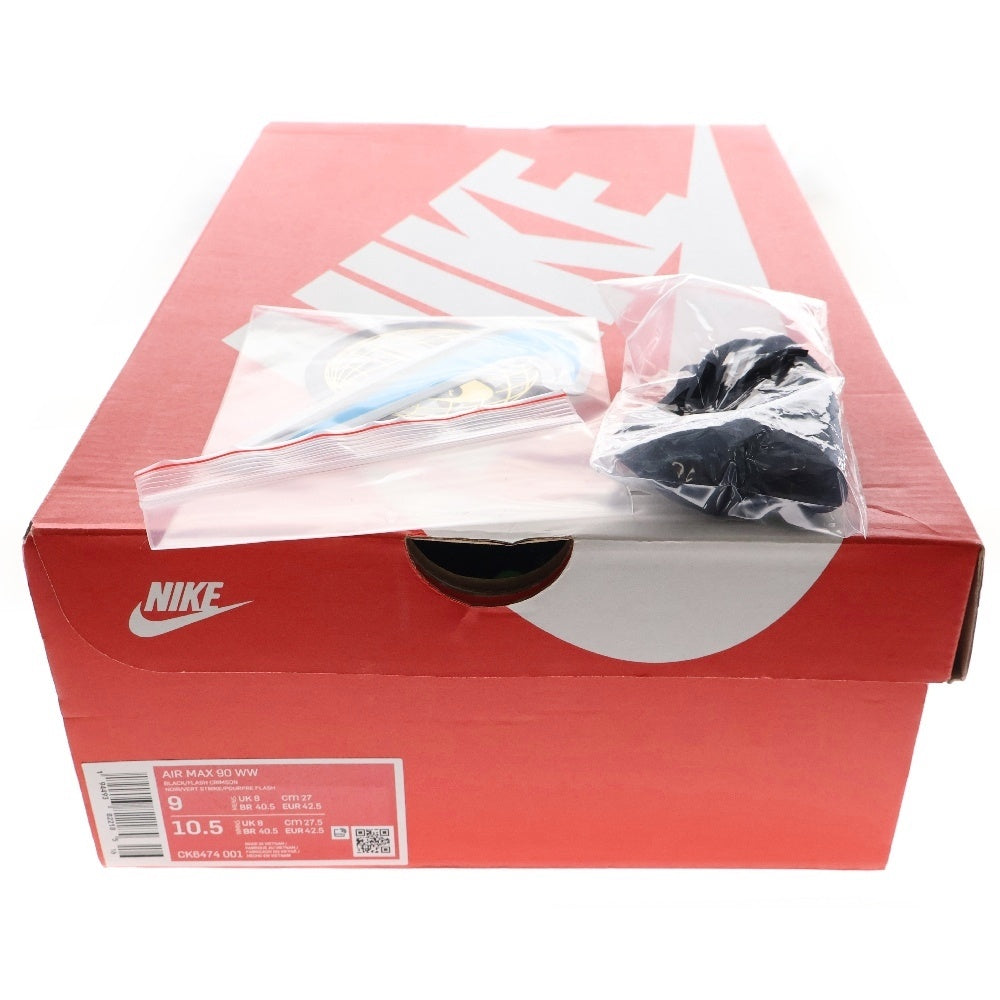 NIKE(ナイキ) AIR MAX 90 Worldwide Pack エアマックス ワールドワイドパック ブラック ローカットスニーカー US9/27cm CK6474-001