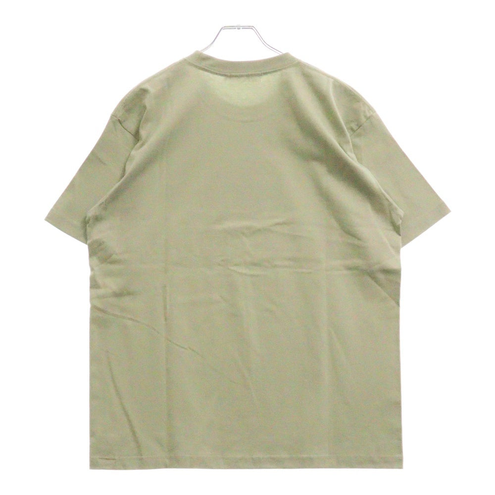 CABARET POVAL(キャバレーポバール) 25SS ロゴプリント半袖Tシャツ グリーン