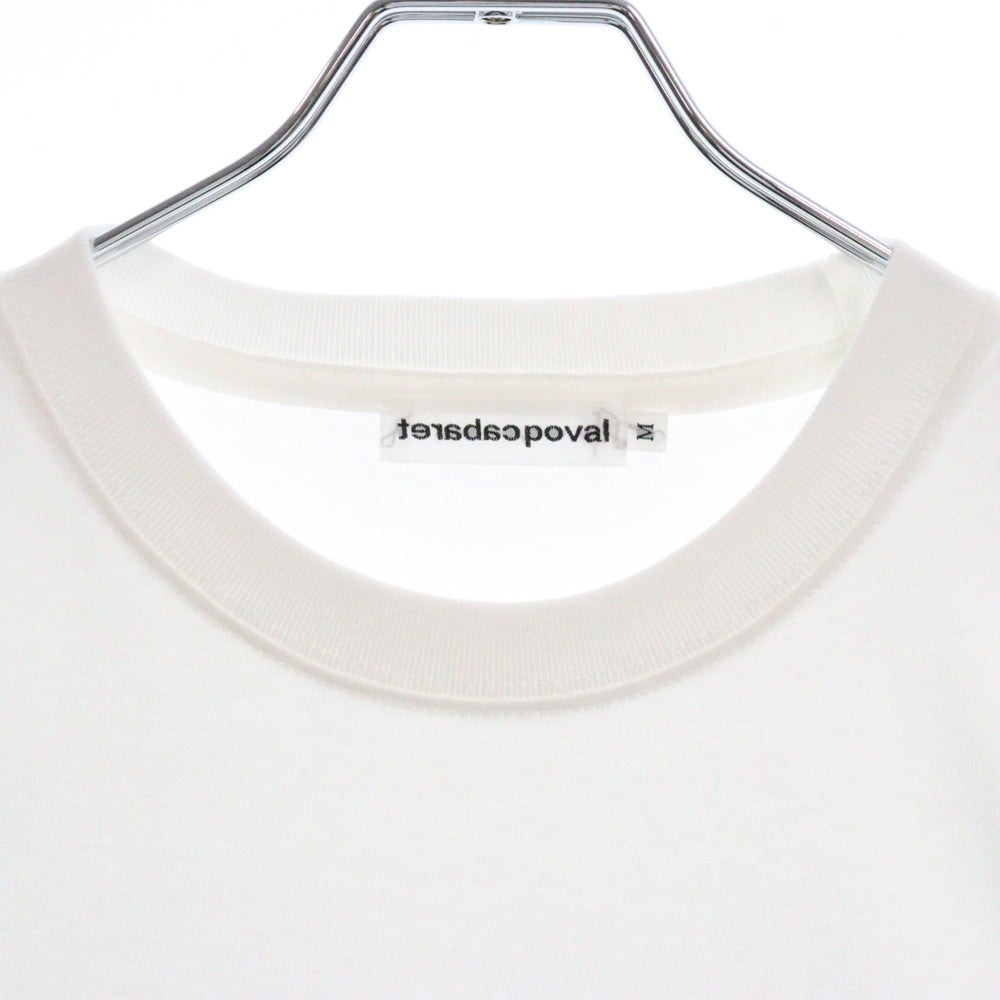 CABARET POVAL(キャバレーポバール) 25SS Brighton TEE プリント半袖Tシャツ ホワイト