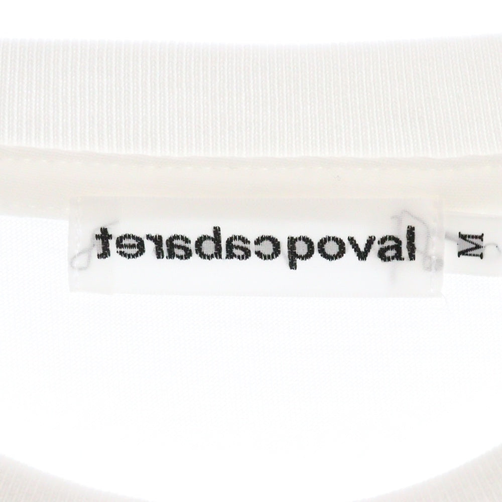 CABARET POVAL(キャバレーポバール) 25SS Brighton TEE プリント半袖Tシャツ ホワイト