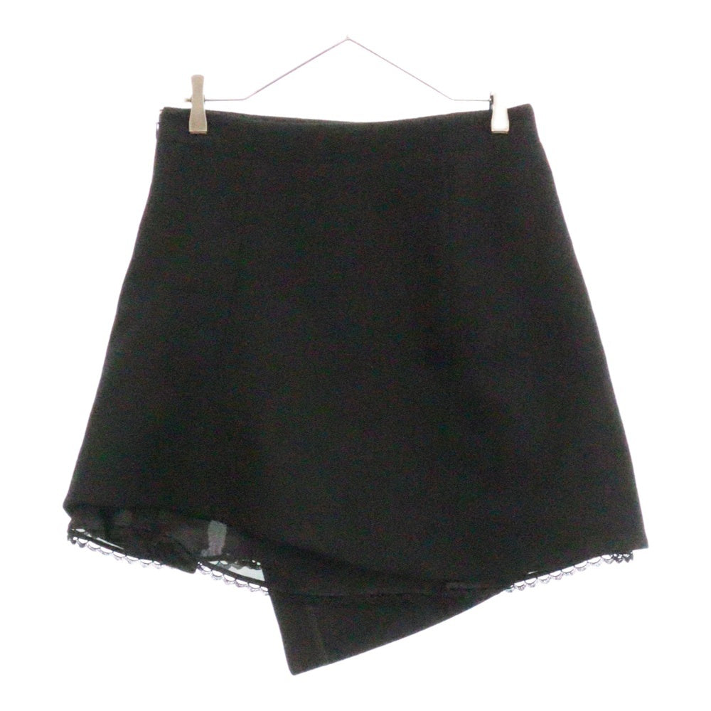 Sacai(サカイ) Wool Melton Skirt ウール メルトン スカート ブラック レディース 24-07335