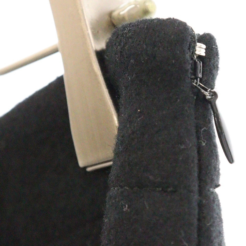 Sacai(サカイ) Wool Melton Skirt ウール メルトン スカート ブラック レディース 24-07335