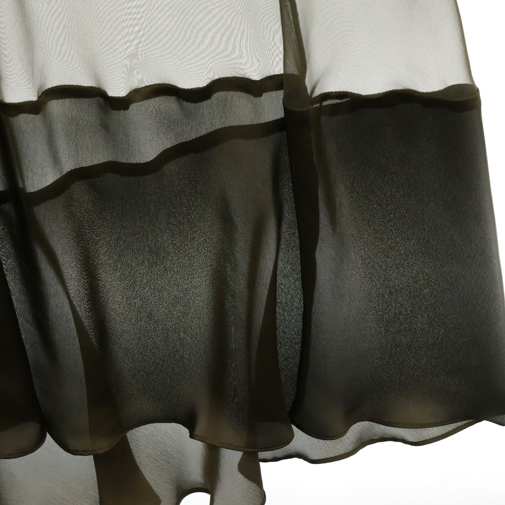 Sacai(サカイ) 24SS Fabric Combo Dress ファブリックコンボドレス オリーブ レディース 24-07224