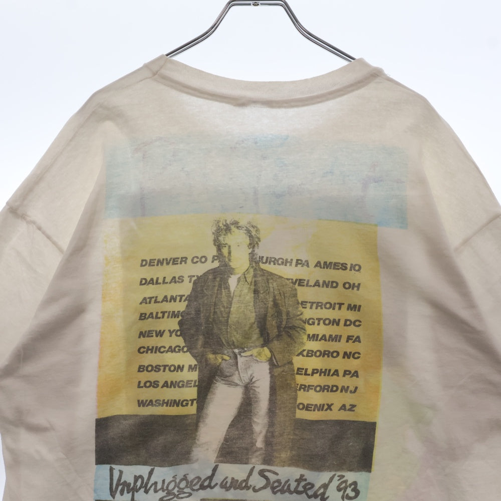 VINTAGE(ヴィンテージ) 90S ROD STEWART ロッドスチュワートフォトプリント半袖Tシャツ カットソー ホワイト