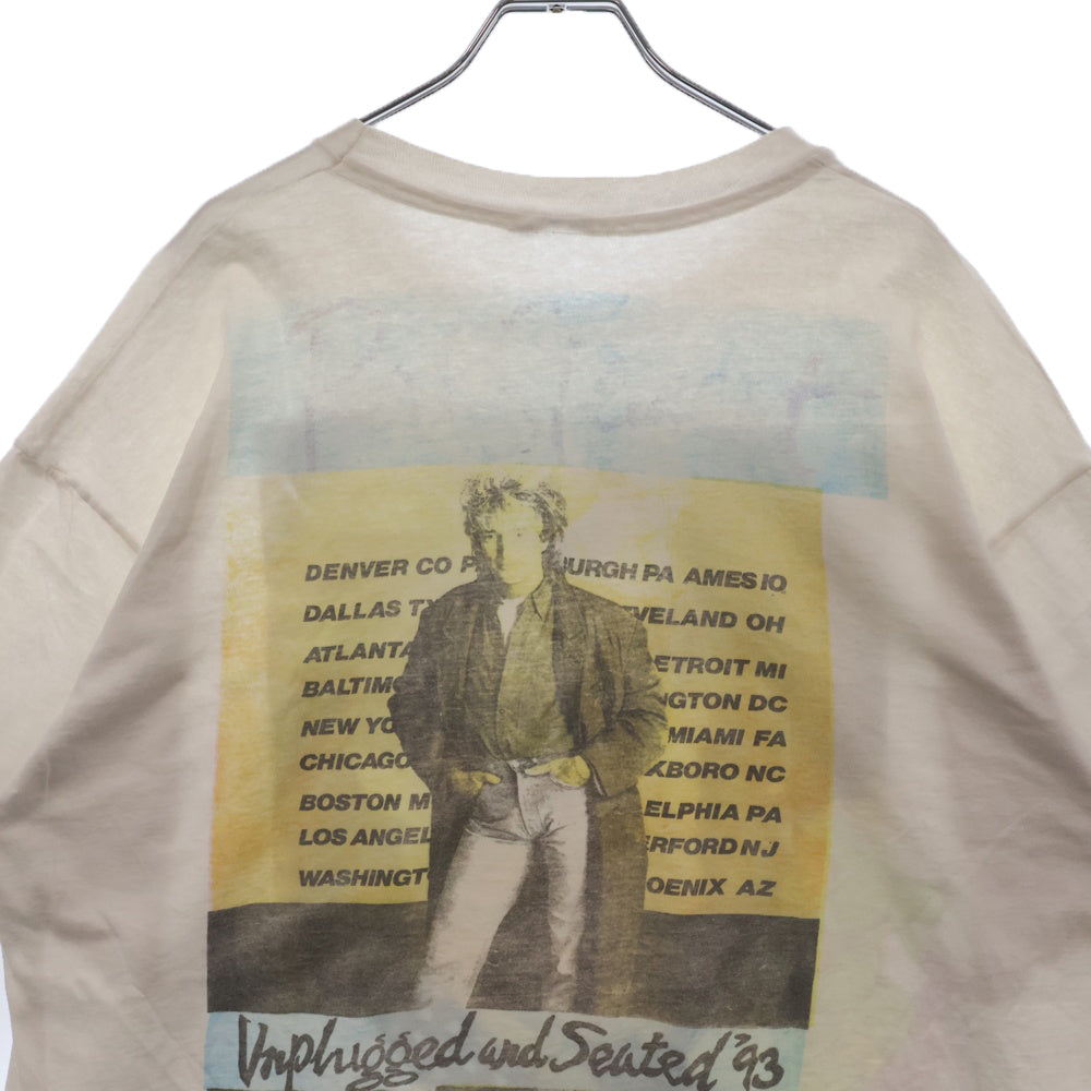 VINTAGE(ヴィンテージ) 90S ROD STEWART ロッドスチュワートフォトプリント半袖Tシャツ カットソー ホワイト