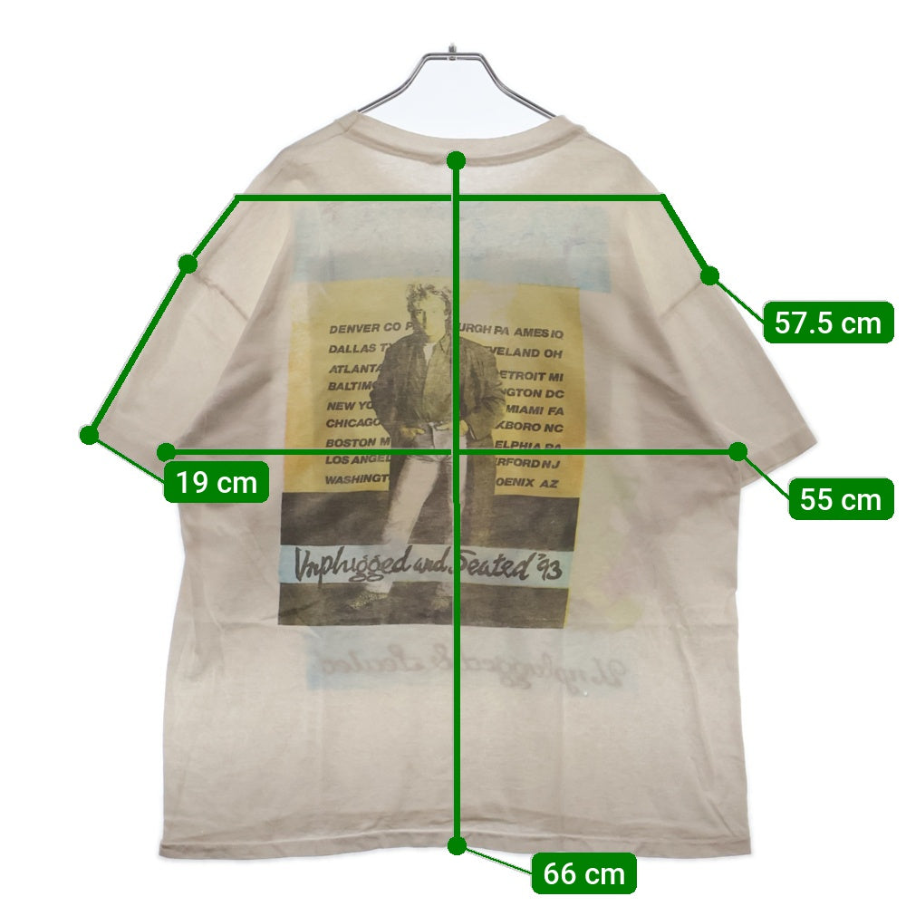 VINTAGE(ヴィンテージ) 90S ROD STEWART ロッドスチュワートフォトプリント半袖Tシャツ カットソー ホワイト