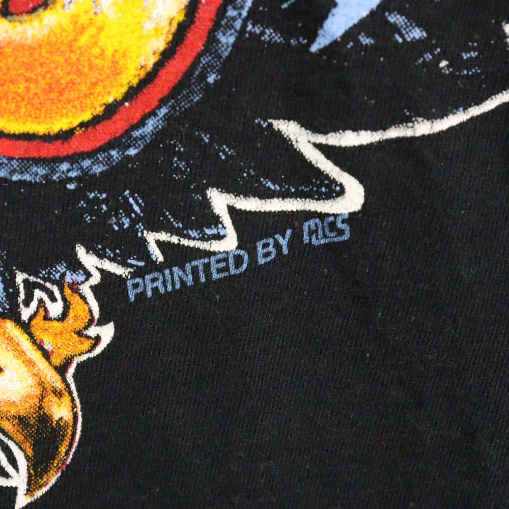 VINTAGE(ヴィンテージ) 80S THUNDER HEAD サンダーヘッド ロゴプリント半袖Tシャツ カットソー ブラック