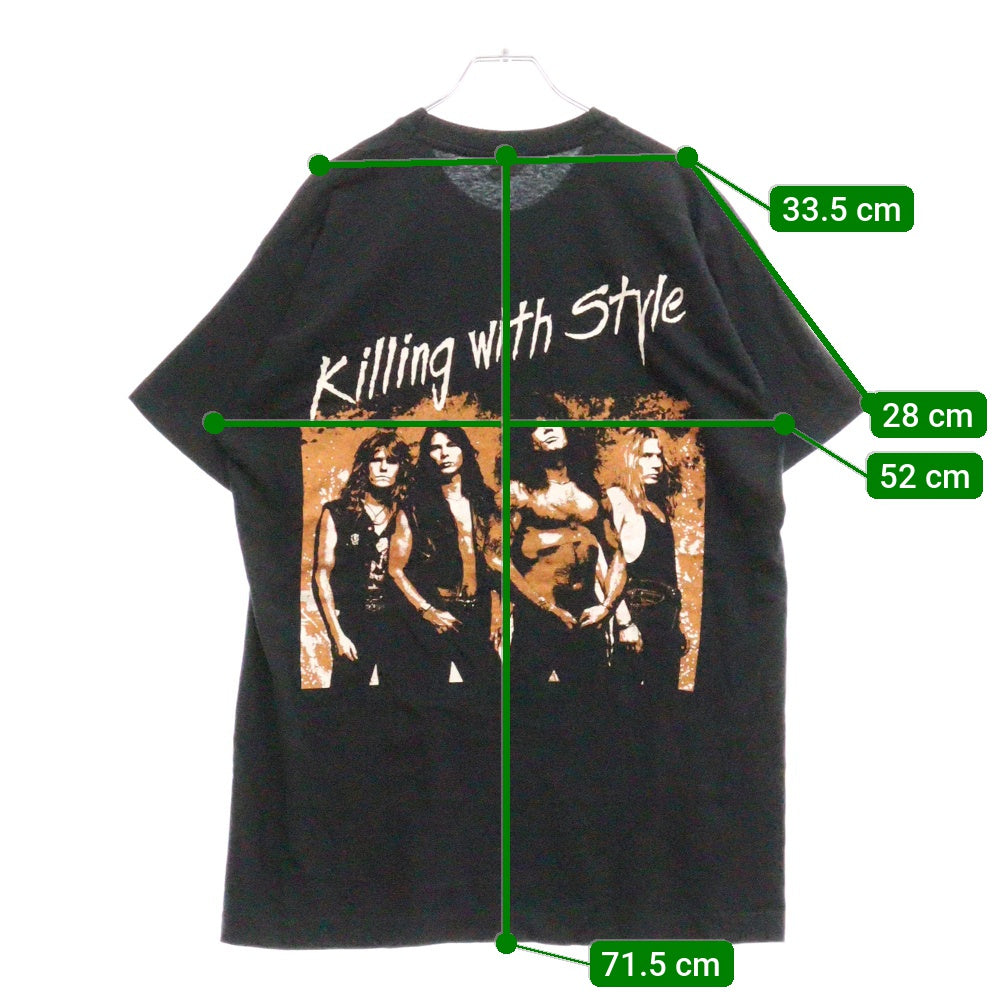 VINTAGE(ヴィンテージ) 80S THUNDER HEAD サンダーヘッド ロゴプリント半袖Tシャツ カットソー ブラック