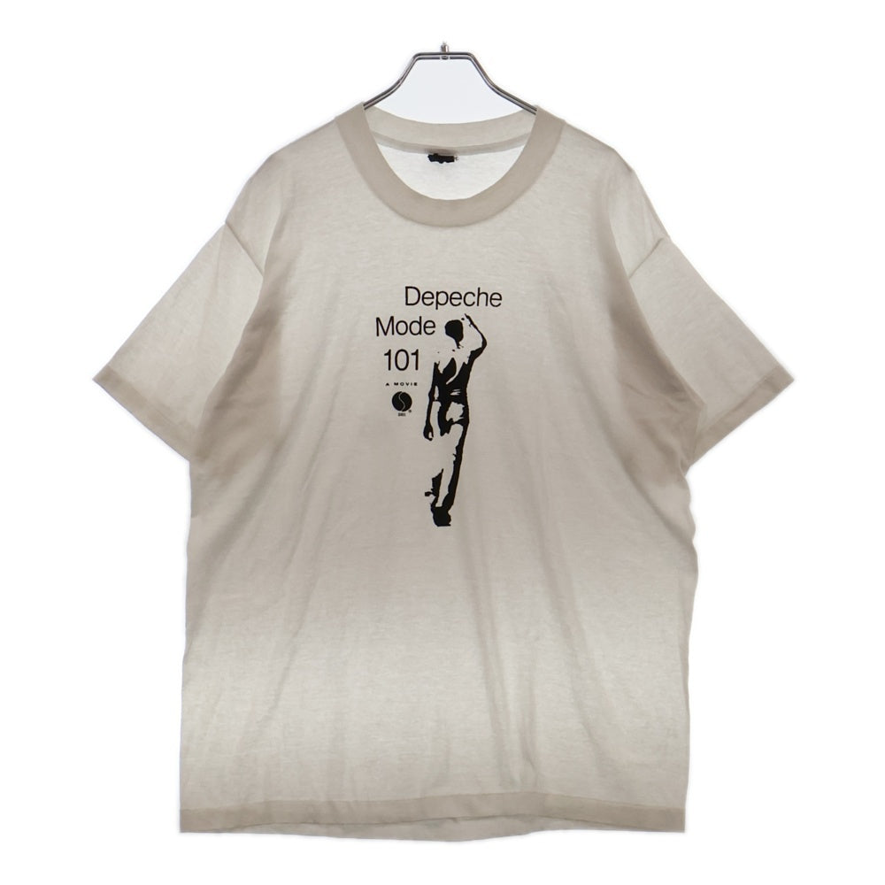 VINTAGE(ヴィンテージ) 80S DEPECHE MODE ディペッシュ モード ロゴプリント半袖Tシャツ カットソー ホワイト