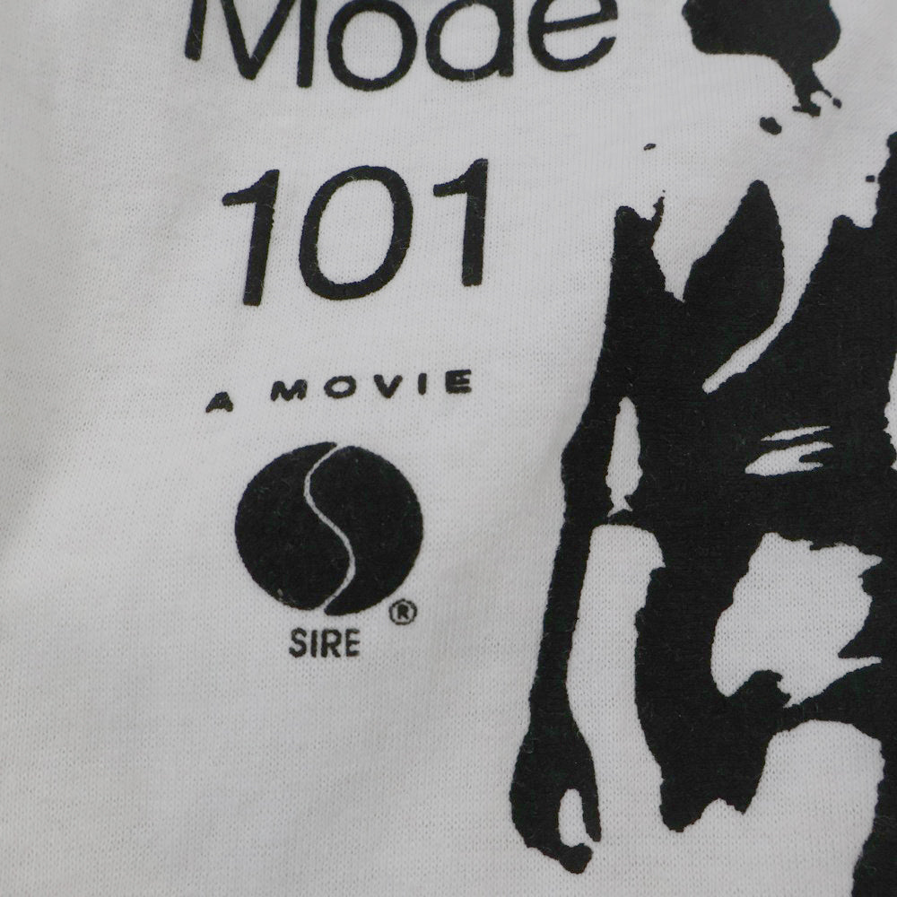 VINTAGE(ヴィンテージ) 80S DEPECHE MODE ディペッシュ モード ロゴプリント半袖Tシャツ カットソー ホワイト