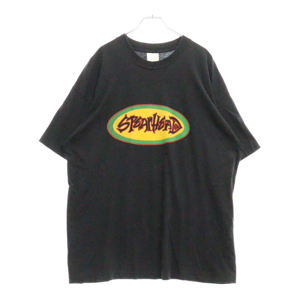 VINTAGE(ヴィンテージ) 90S SPEARHEAD スピアヘッド ロゴプリント半袖Tシャツ カットソー ブラック