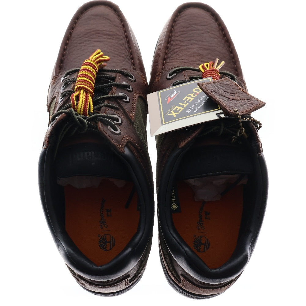 Timberland(ティンバーランド) ×the Apartment HERITAGE GTX MOC TOE MID ジアパートメント ヘリテージ モックトゥー ゴアテックス ミッドカットブーツ ブラウン/カーキ US11/29cm 0A68KK