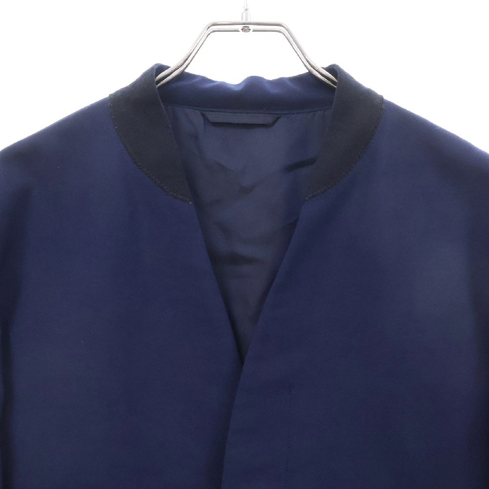 LAD MUSICIAN(ラッドミュージシャン) 15AW COLLARLESS JACKET カラーレス 比翼 ジャケット ネイビー 2215-307