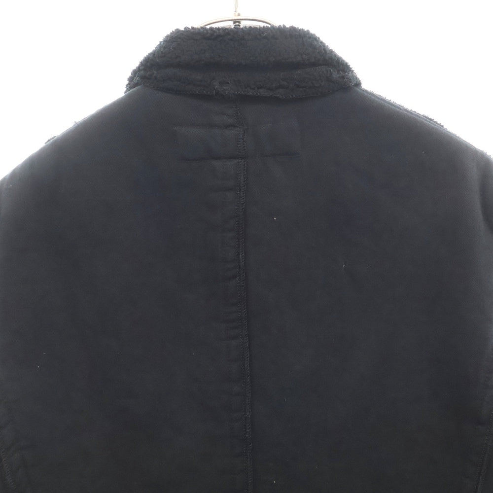 COMME des GARCONS HOMME(コムデギャルソンオム) 06AW AD2006 裏ボア テーラードデザイン ポリ縮絨 2B ランチジャケット ブラック HR-J074