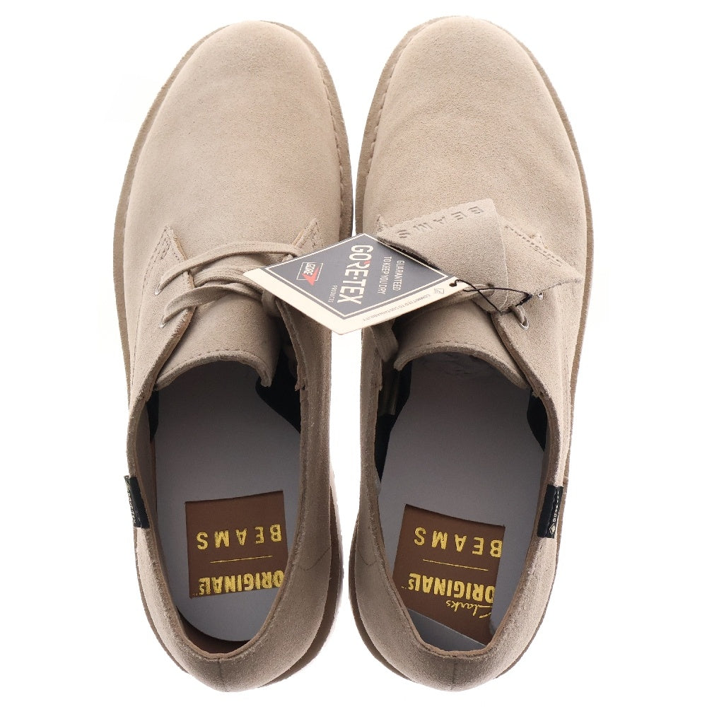 Clarks ORIGINALS(クラークス オリジナルス) ×BEAMS Desert Khan GORE-TEX デザートカーン ゴアテックス サンドスエード ローカット デザートシューズ ブラウン UK10 11-32-0794-100