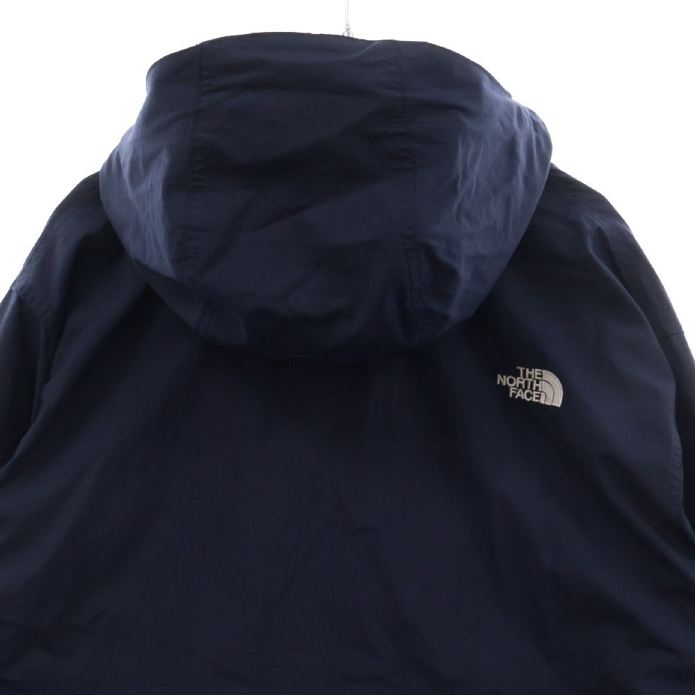 THE NORTH FACE(ザノースフェイス) COMPACT JACKET ロゴ刺繍 コンパクト フーデッド ジップアップ ナイロン ジャケット ネイビー/ブルー NP71530