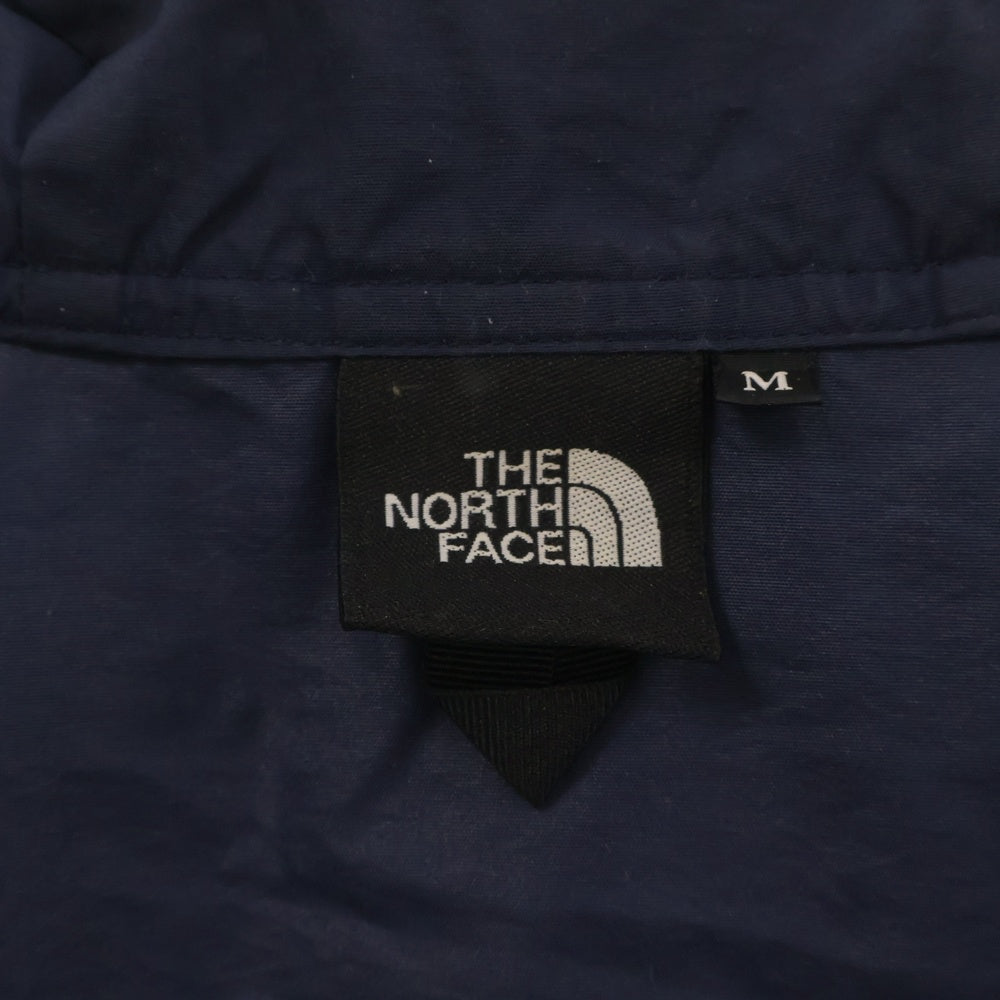 THE NORTH FACE(ザノースフェイス) COMPACT JACKET ロゴ刺繍 コンパクト フーデッド ジップアップ ナイロン ジャケット ネイビー/ブルー NP71530