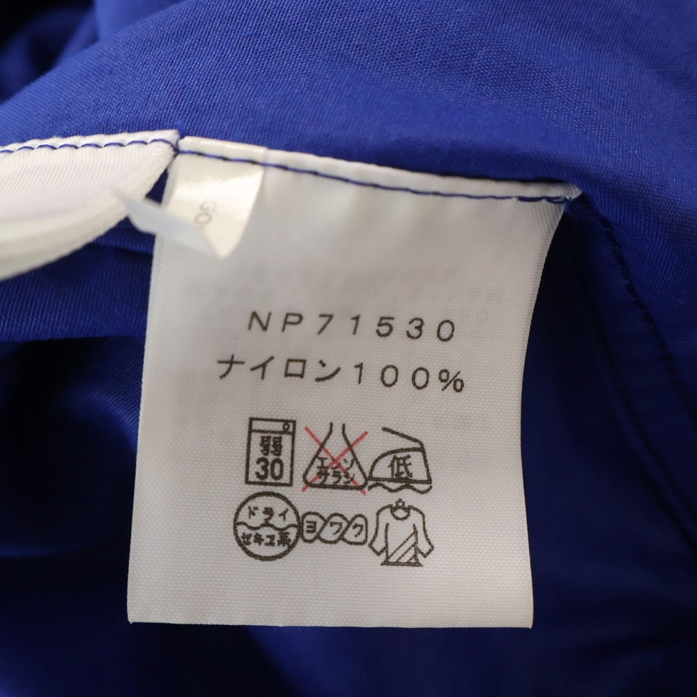 THE NORTH FACE(ザノースフェイス) COMPACT JACKET ロゴ刺繍 コンパクト フーデッド ジップアップ ナイロン ジャケット ネイビー/ブルー NP71530