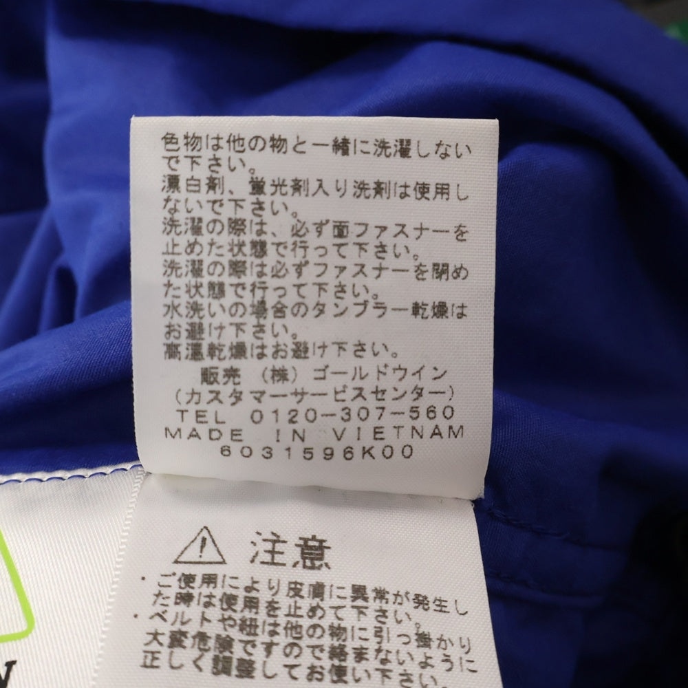 THE NORTH FACE(ザノースフェイス) COMPACT JACKET ロゴ刺繍 コンパクト フーデッド ジップアップ ナイロン ジャケット ネイビー/ブルー NP71530