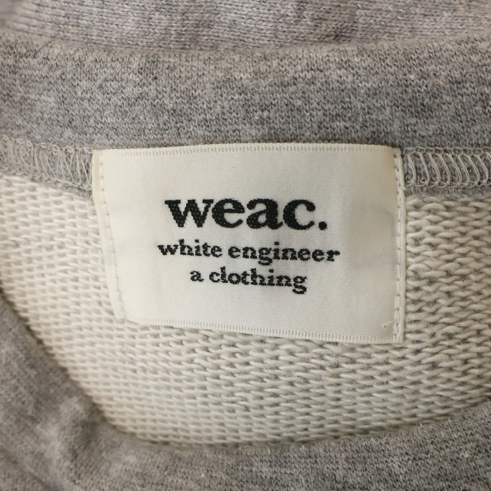 weac.(ウィーク) コットン クルーネック プルオーバースウェットトレーナー グレー