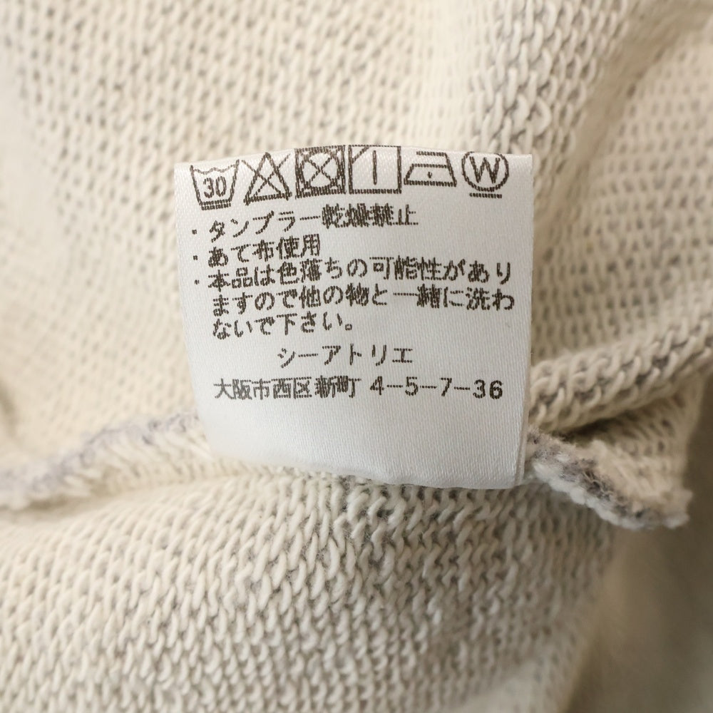weac.(ウィーク) コットン クルーネック プルオーバースウェットトレーナー グレー