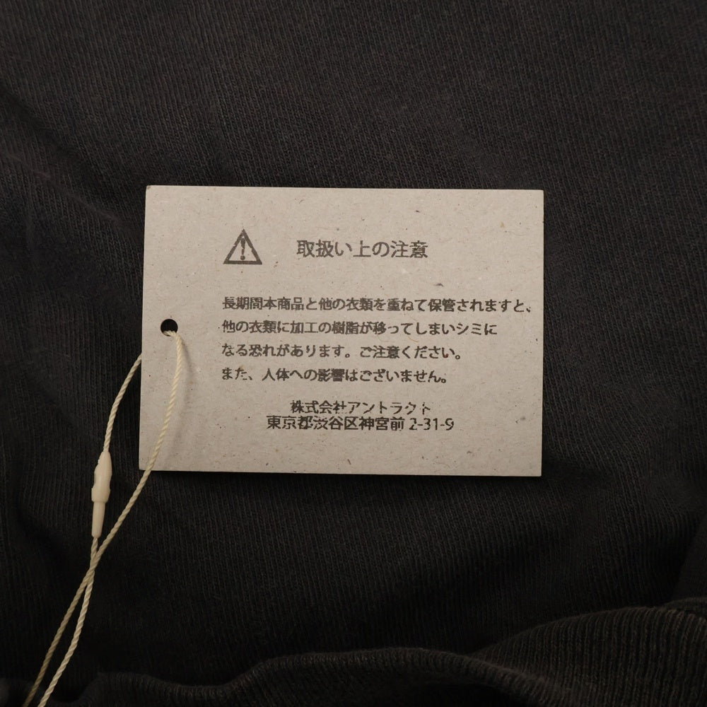 SAINT MICHAEL(セントマイケル) 25SS ×FEAR OF GOD SNT OF GOD FG_SS TEE VINTAGE加工 セントオブゴッド 両面プリント クルーネック 半袖Tシャツ カットソー ブラック SM-HR8-0000-C01