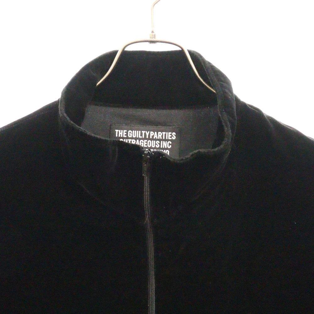 WACKO MARIA(ワコマリア) 22AW VELVET JACKET ベルベット トラックジャケット ジャージ ブラック/ゴールド
