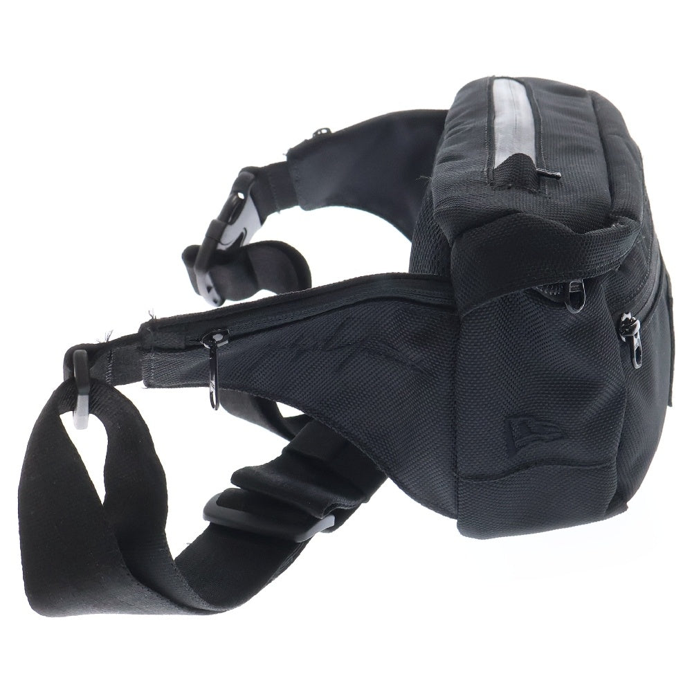 Yohji Yamamoto(ヨウジヤマモト) × NEA ERA EXP WAIST BAG YY L ニューエラ レザーパッチ ナイロン ウェストバッグ ブラック HR-I50-975