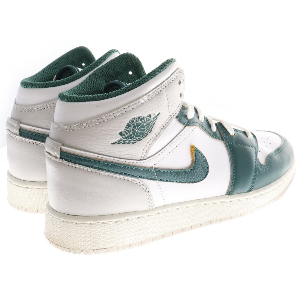 NIKE(ナイキ) WMNS AIR JORDAN 1 MID GS Oxidized Green ウィメンズ エアジョーダン 1 ミッドカットスニーカー ホワイト/グリーン レディース US6Y/24cm FQ8088-103