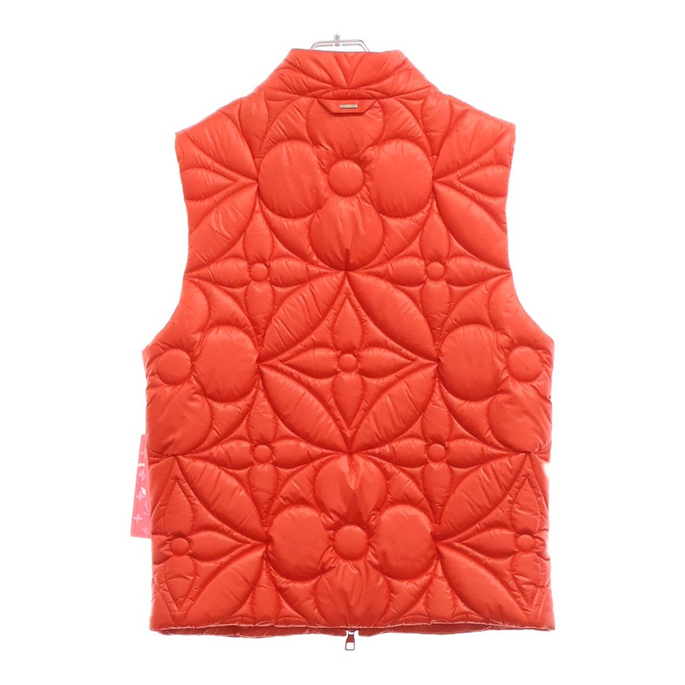 LOUIS VUITTON(ルイヴィトン) 22SS LVSE PADDED MNG FLOWER GILET モノグラムキルティング ジップアップ パテッドベスト レッド RM221Q DH1 HLG47W