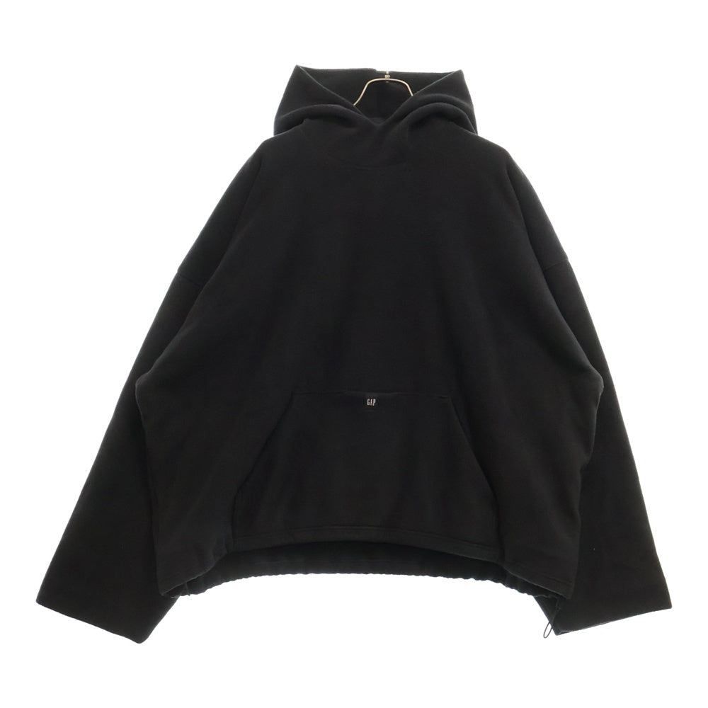 YEEZY GAP(イージーギャップ) POLAR FLEECE PADDED HOODIE ポーラーフリース パッティドフーディ プルオーバーパーカー ブラック 471162-00-1