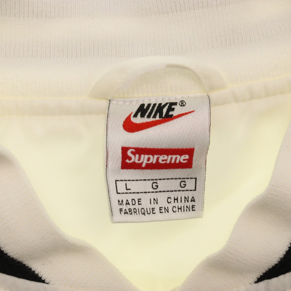 SUPREME(シュプリーム) 18SS ×NIKE NBA Teams Warm-Up Jacket ナイキ NBAチームワッペン ウォームアップ ナイロンジャケット ブルゾン ホワイト AO3631-100