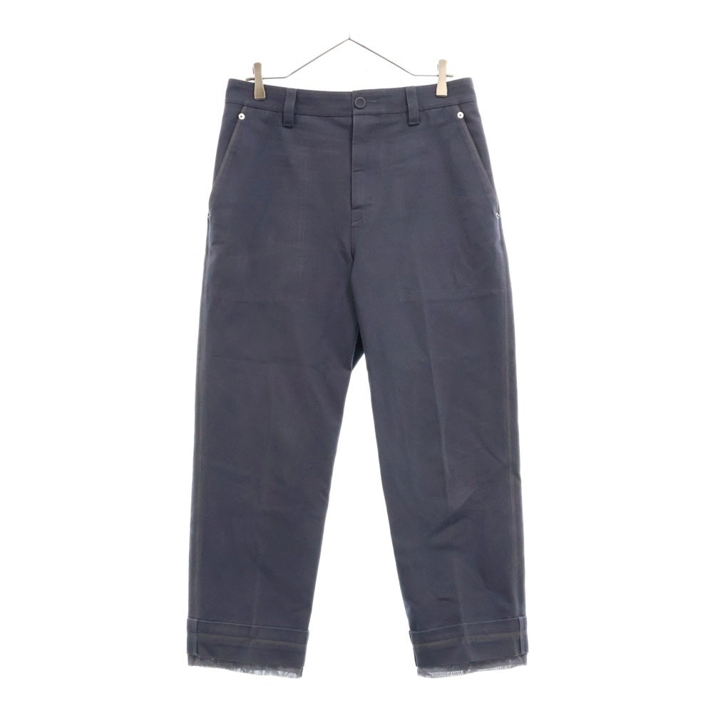Christian Dior(クリスチャンディオール) 23SS キャンバス センタープレス ガーデナー パンツ ネイビー 383C167A5641