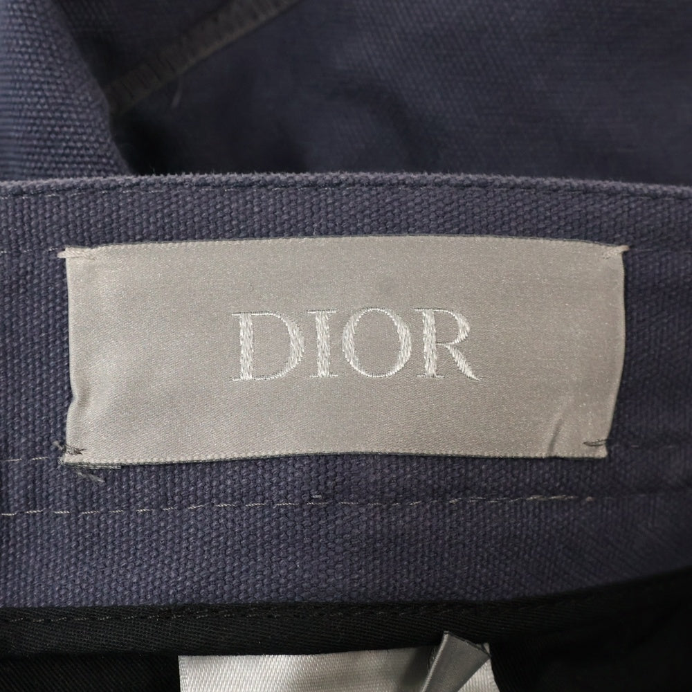 Christian Dior(クリスチャンディオール) 23SS キャンバス センタープレス ガーデナー パンツ ネイビー 383C167A5641