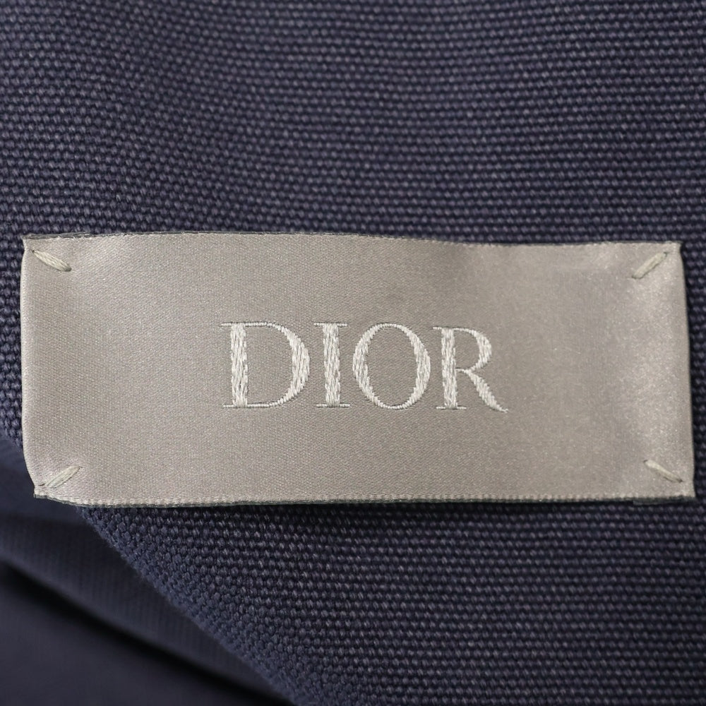 Christian Dior(クリスチャンディオール) 23SS キャンバス ガーデナー テーラード ジャケット ネイビー 383C256A5641