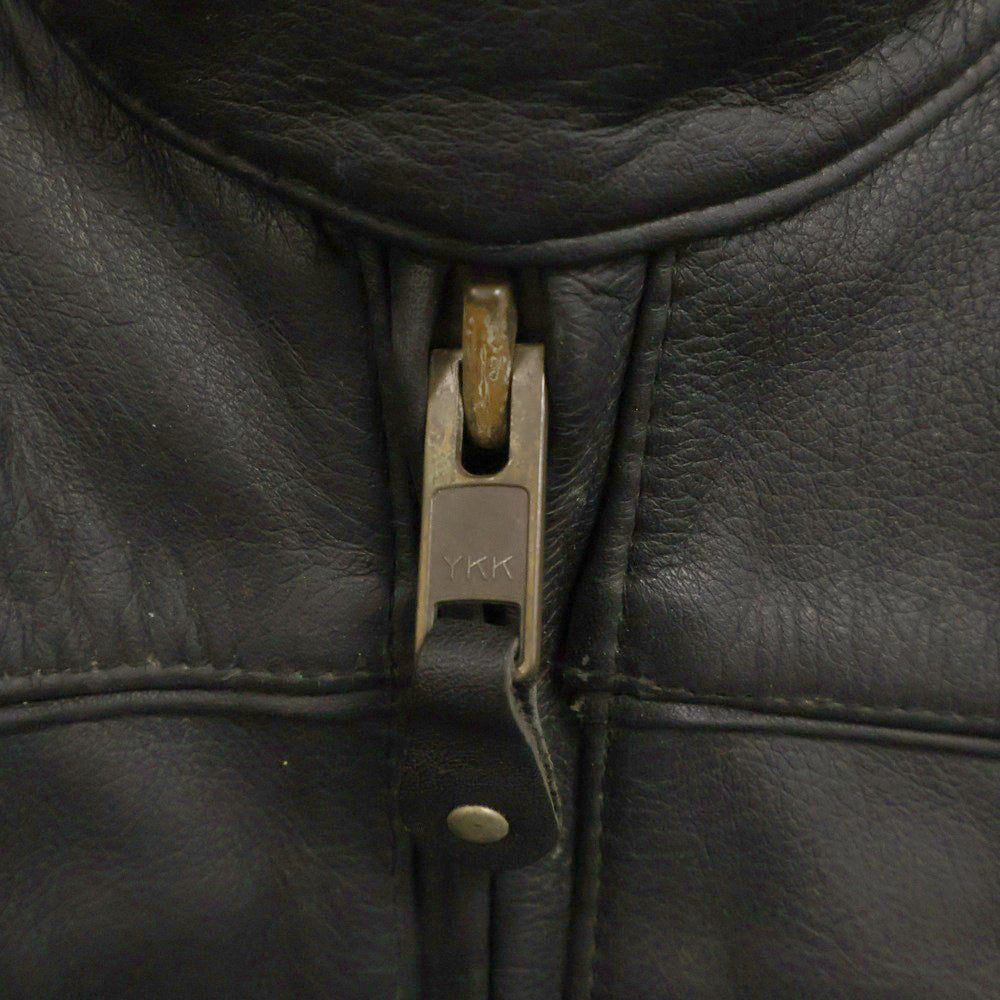 VINTAGE(ヴィンテージ) 90S VINTAGE EIKICHI YAZAWA 矢沢永吉 ヴィンテージ シングル レザージャケット ライダース ブラック