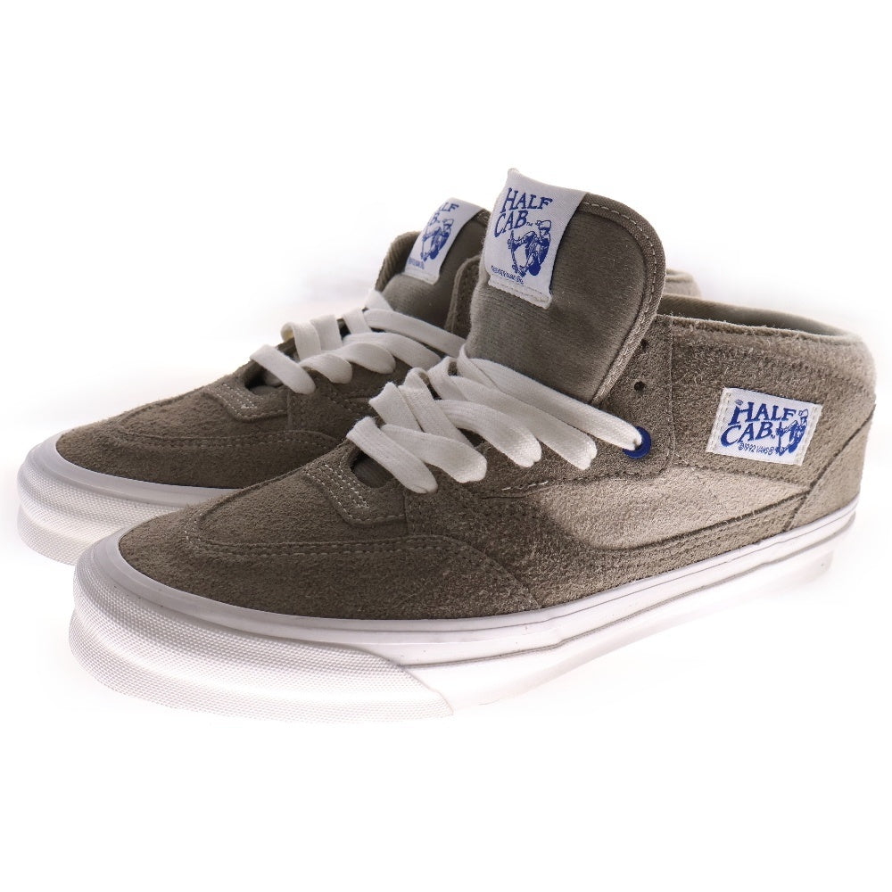 VANS(ヴァンズ) OG HALF CAB LX HAIRY SUEDE KHAKI ハーフキャブ ヘアリースエード ローカットスニーカー カーキ US9.5/27.5cm VN0A3DP6KHK