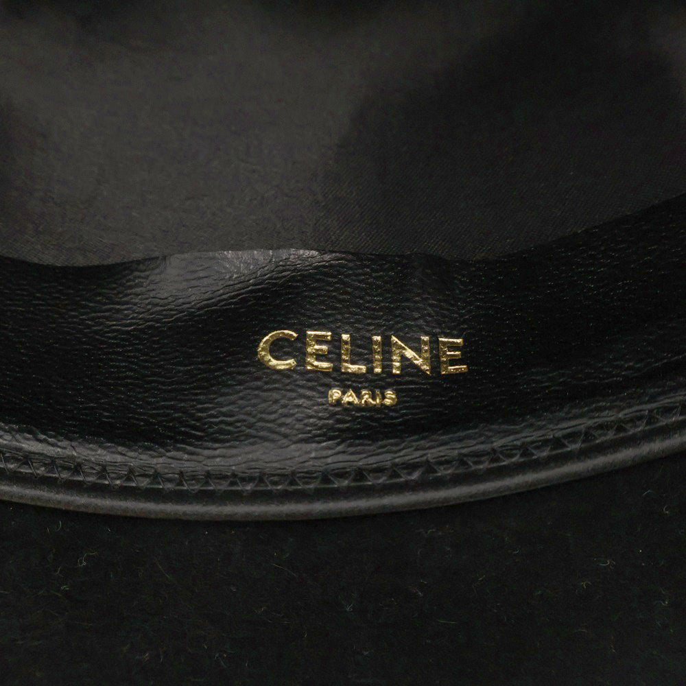 CELINE(セリーヌ) フェドラハット フェルト 中折れハット ブラック