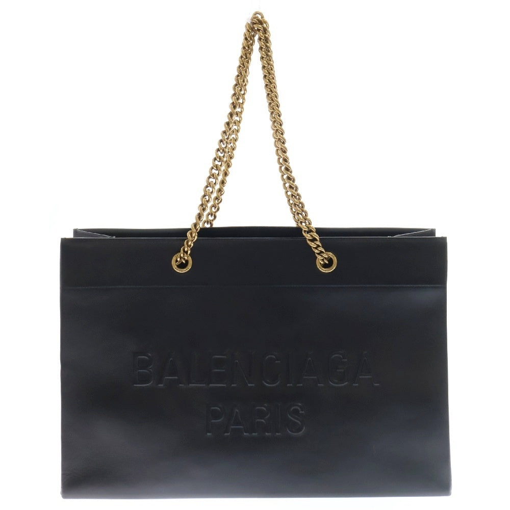 BALENCIAGA(バレンシアガ) DUTY FREE TOTE L デューティーフリー ゴールド金具 レザートートバッグ ブラック 759987 1000