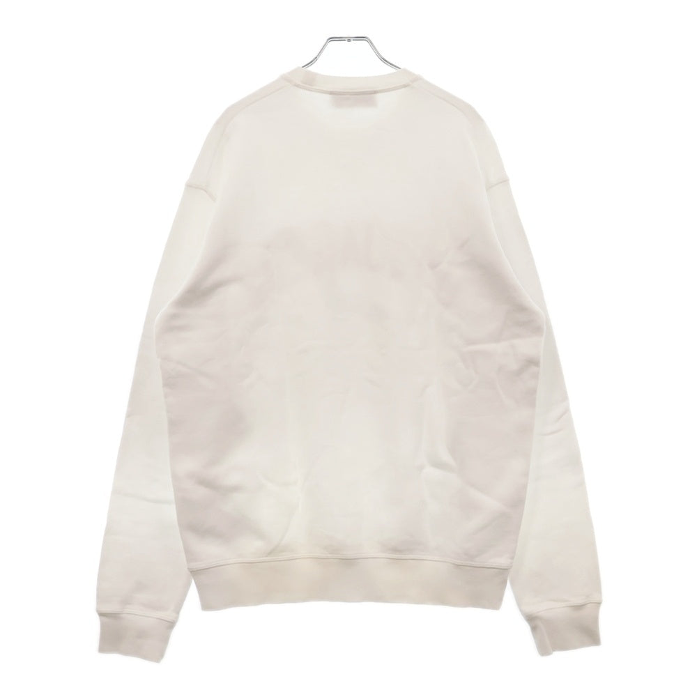 DSQUARED2(ディースクエアード) 19SS フロントアーチロゴプリントクルーネックスウェットトレーナー ホワイト S71GU0294
