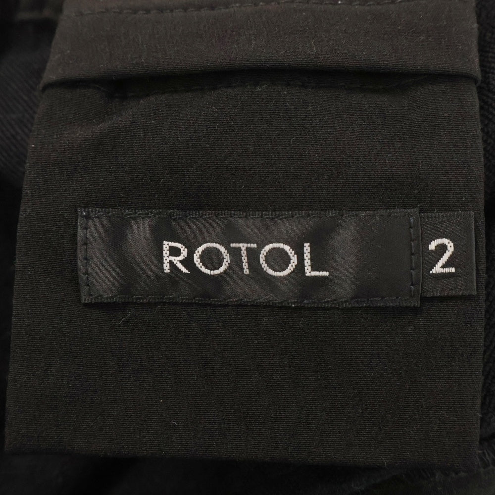 ROTOL(ロトル) 23AW TWIST TRACK PANTS ツイストトラックパンツ ブラック R23WPYC06