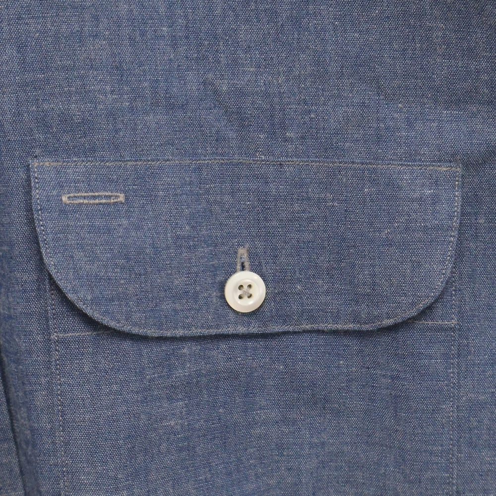 MAATEE&SONS(マーティーアンドサンズ) WORK SHIRTS 長袖コットンワークシャツ ブルー MT3103-0604A