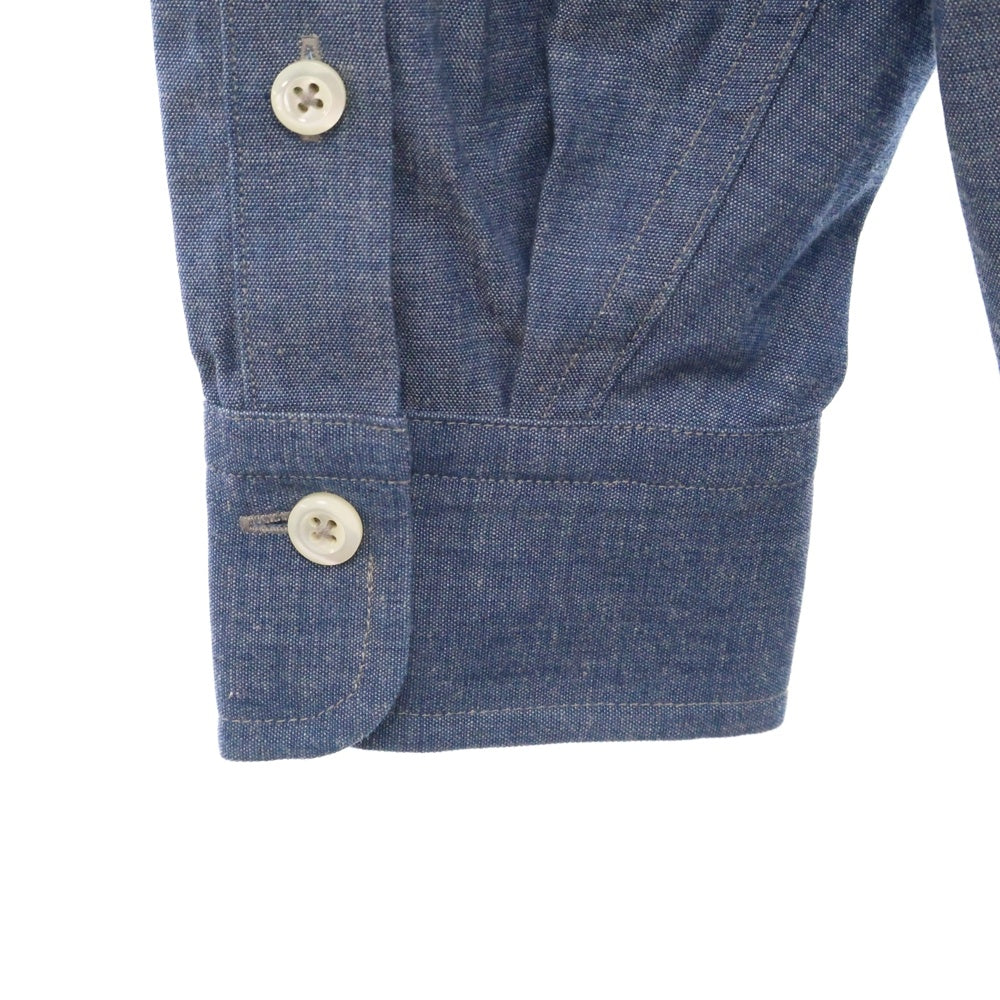 MAATEE&SONS(マーティーアンドサンズ) WORK SHIRTS 長袖コットンワークシャツ ブルー MT3103-0604A