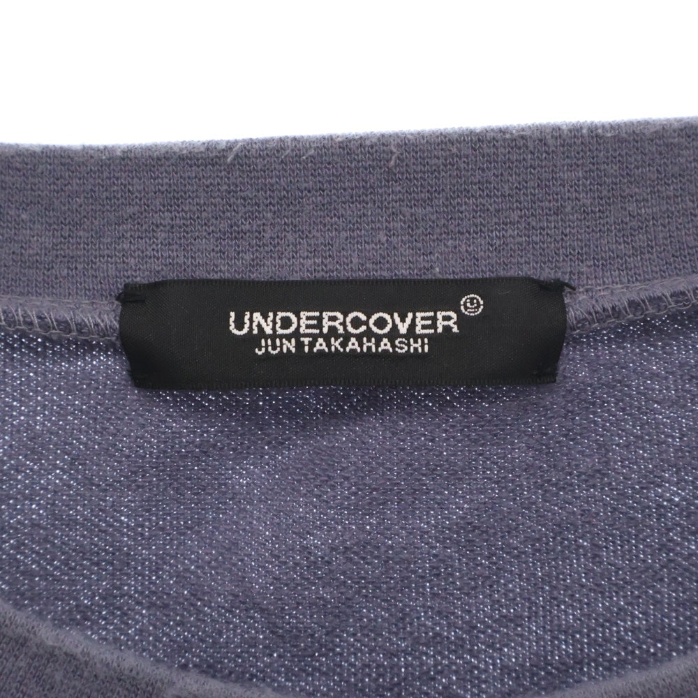UNDERCOVER(アンダーカバー) 24SS Helen Verhoeven ヘレンバーホーベン グラフィックプリント サイドポケット スウェット トレーナー ネイビー UC1D4808-2