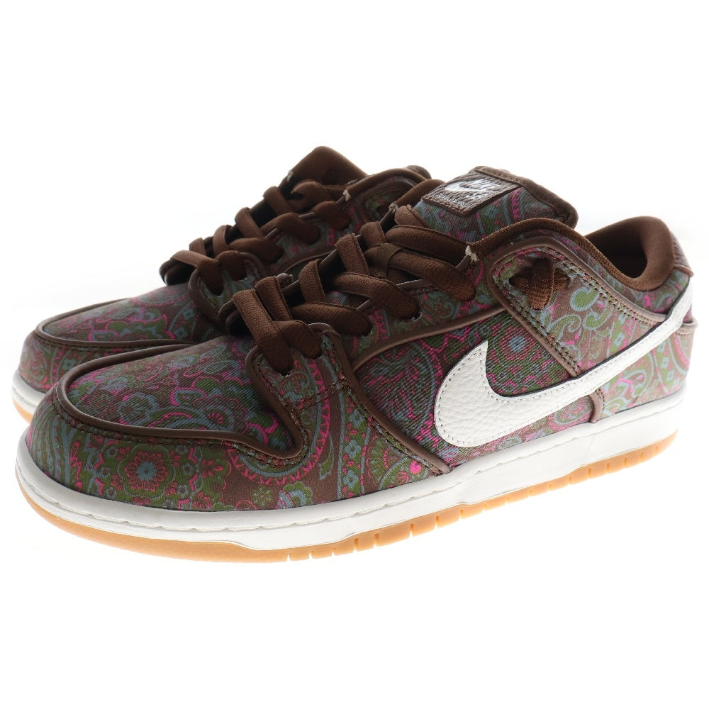 NIKE SB(ナイキエスビー) DUNK LOW PRO PREMIUM BROWN PAISLEY ダンクローカットスニーカー ペイズリー US10/28cm DH7534-200