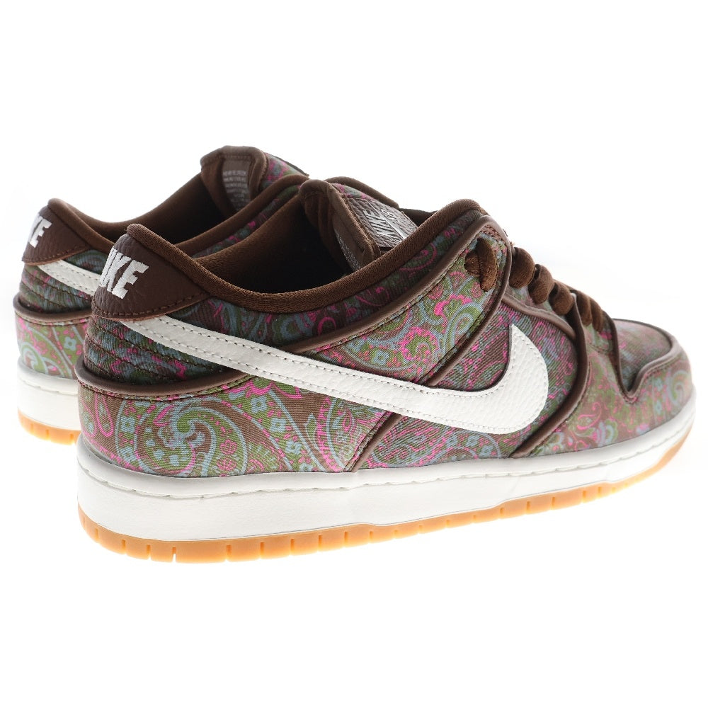 NIKE SB(ナイキエスビー) DUNK LOW PRO PREMIUM BROWN PAISLEY ダンクローカットスニーカー ペイズリー US10/28cm DH7534-200